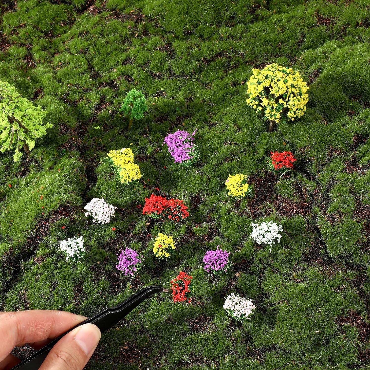 70 Piezas Flores Miniatura Coloridas Eldraqth para Dioramas