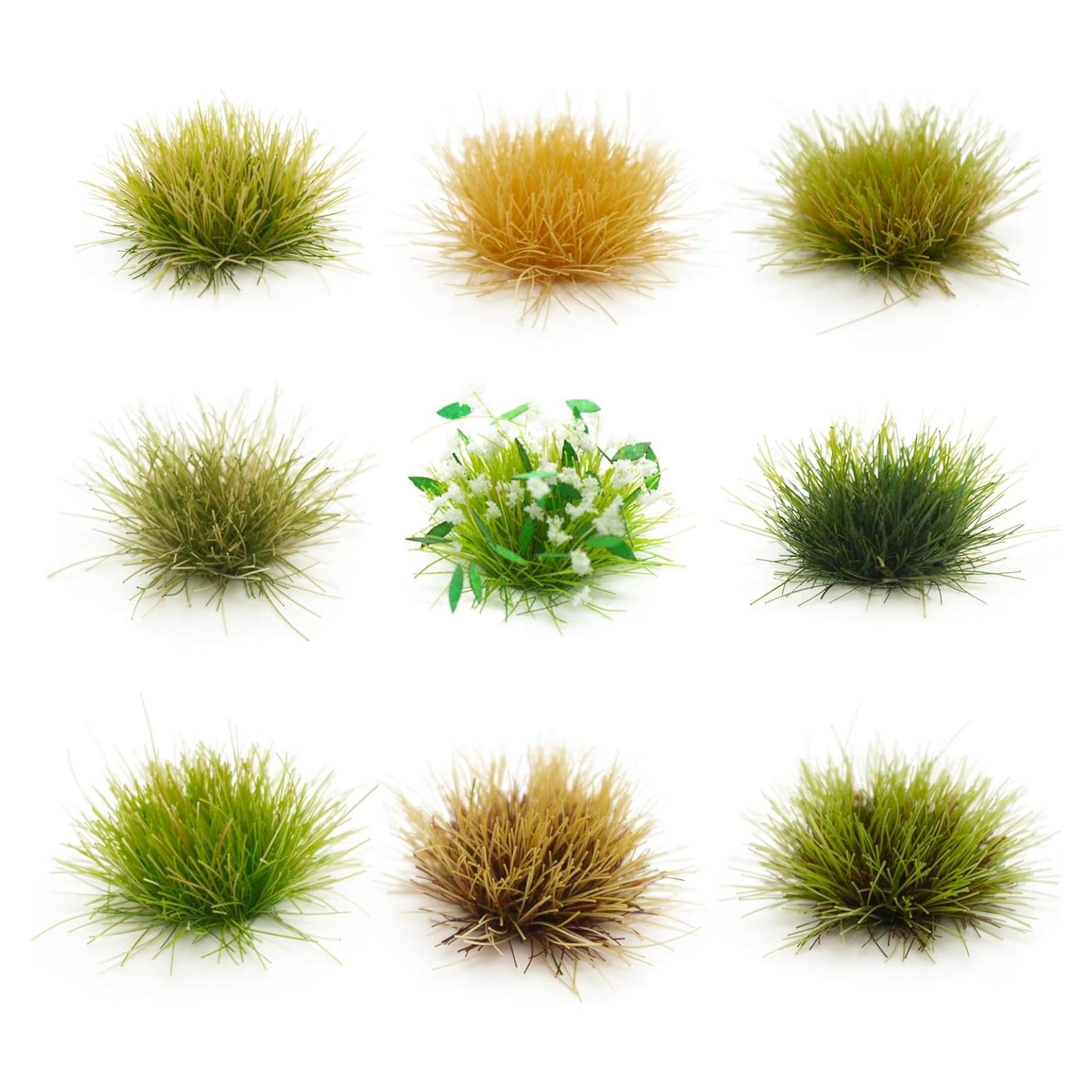 126 Piezas Césped Artificial POMKON para Dioramas y Modelos