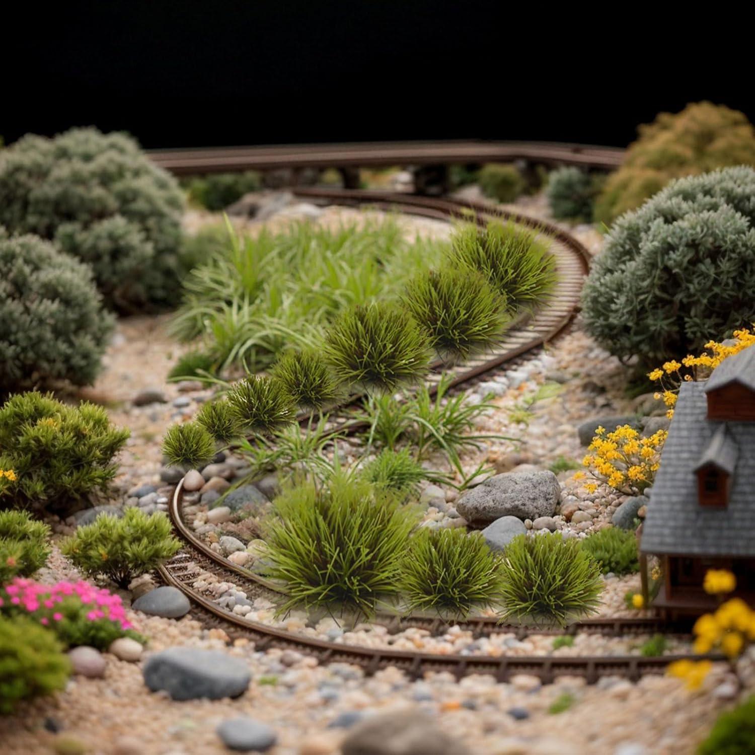 126 Piezas Césped Artificial POMKON para Dioramas y Modelos