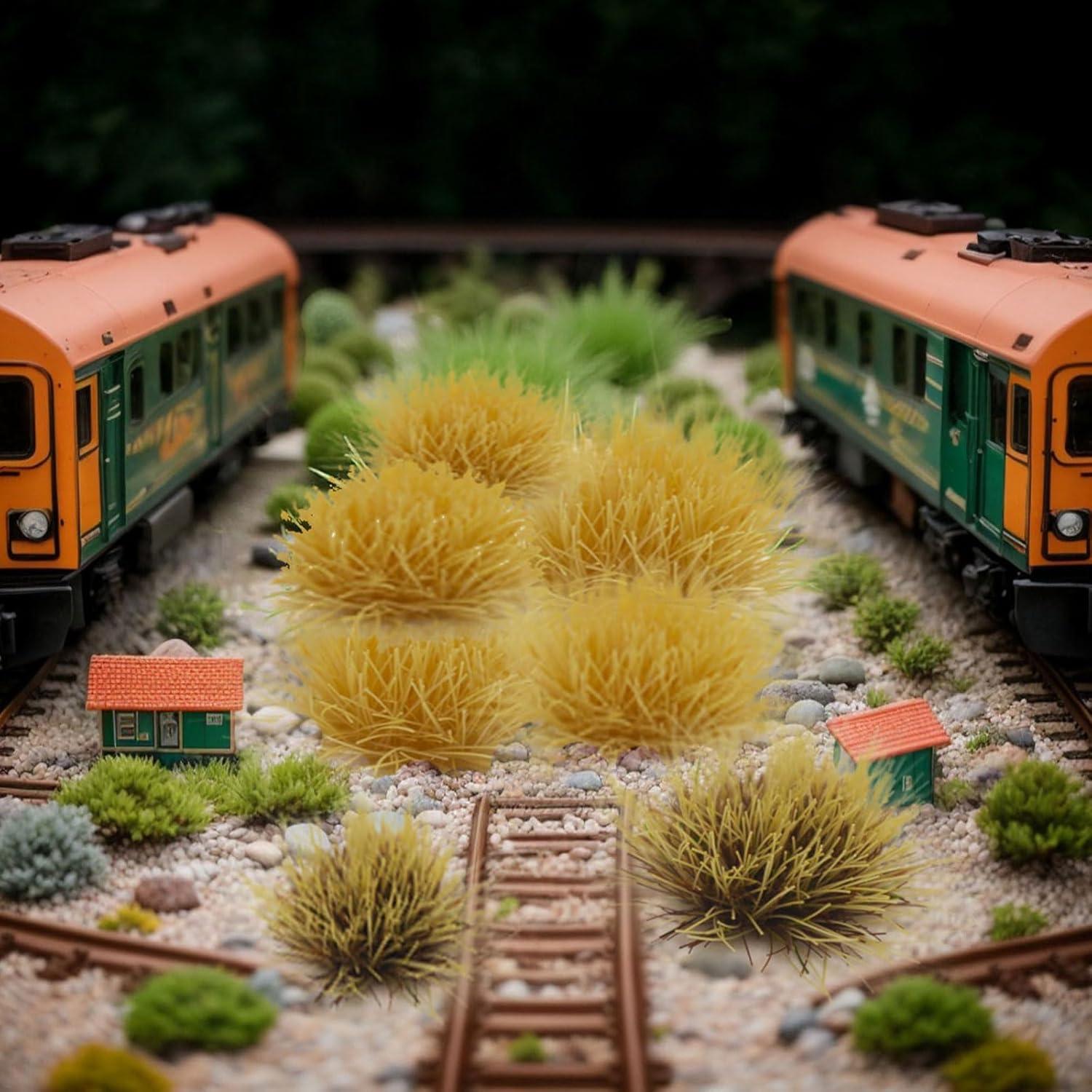 126 Piezas Césped Artificial POMKON para Dioramas y Modelos