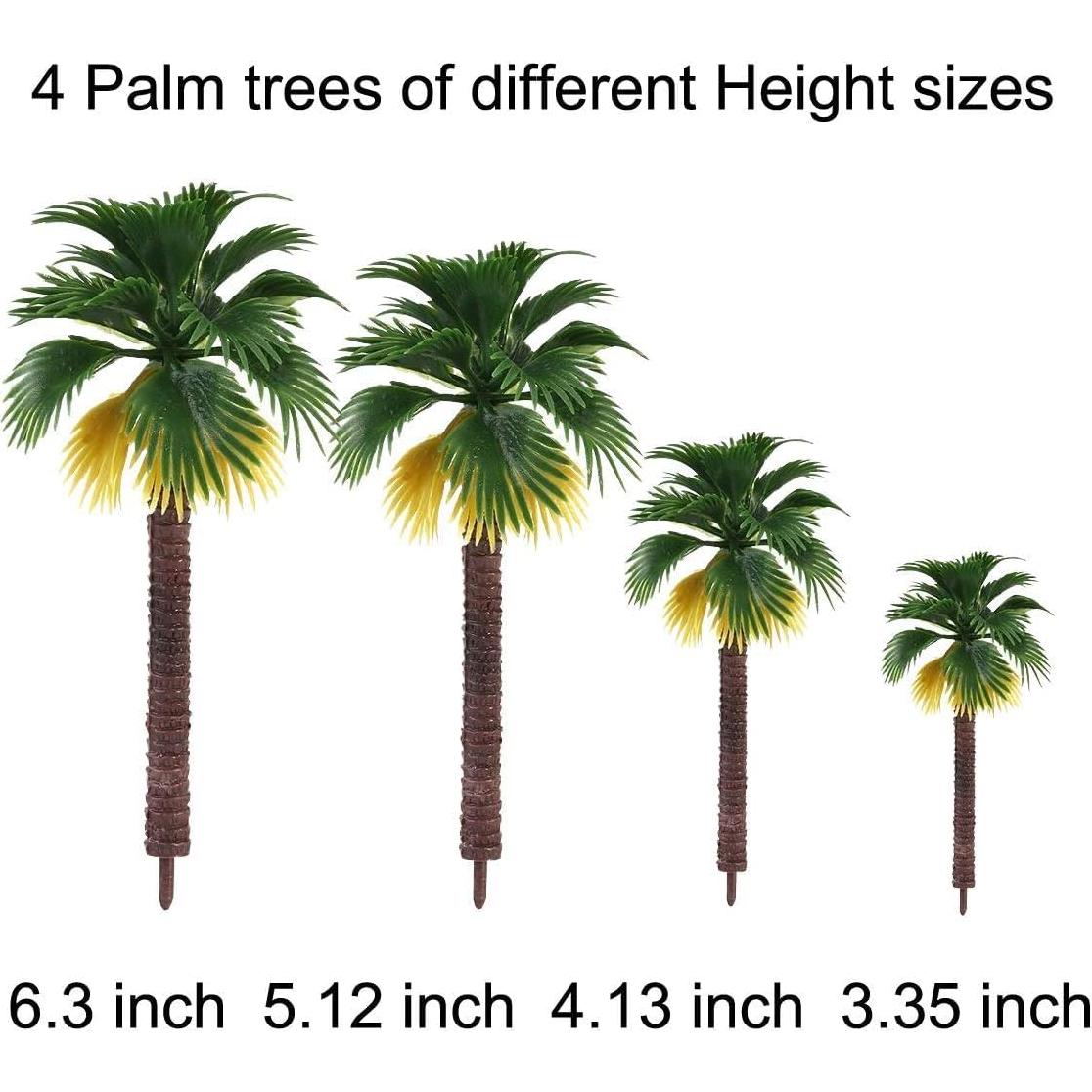 Kit de Árboles de Plástico AidLot para Diorama de Selva - 18 Piezas