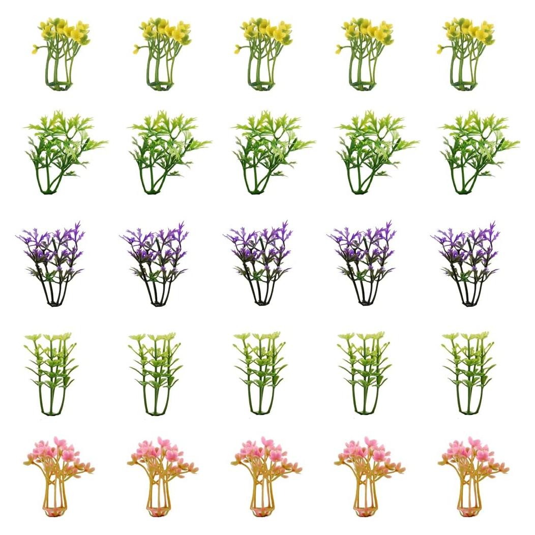 100 Árboles Mini Coloridos BAENRCY para Modelismo Escenario
