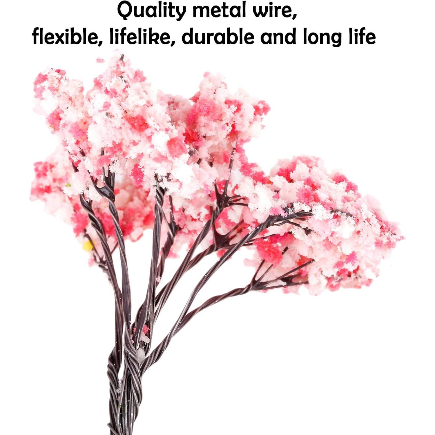 20 Árboles Modelo Flor de Cerezo Yetaha 6.5cm Decoración