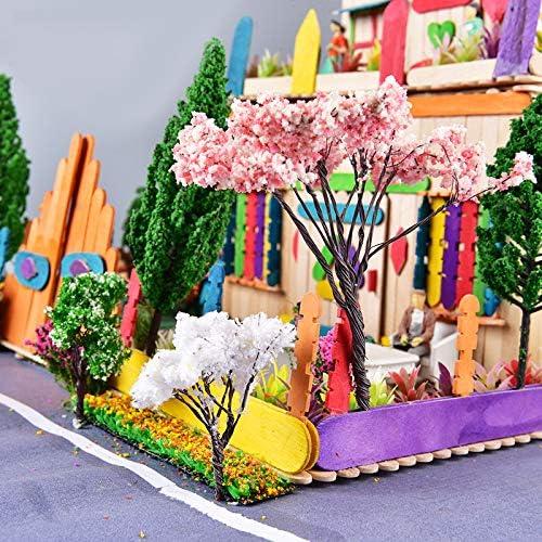 20 Árboles Modelo Flor de Cerezo Yetaha 6.5cm Decoración