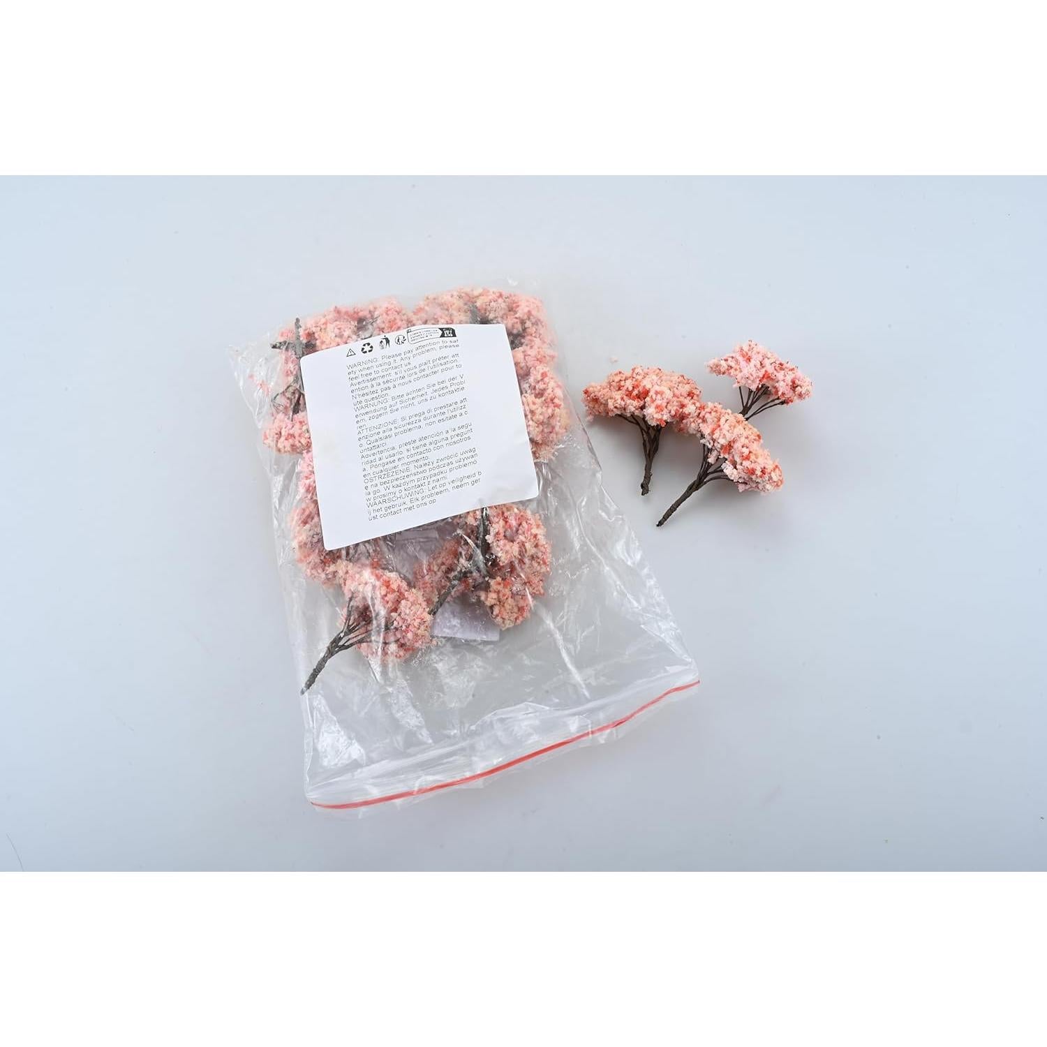 20 Árboles Modelo Flor de Cerezo Yetaha 6.5cm Decoración