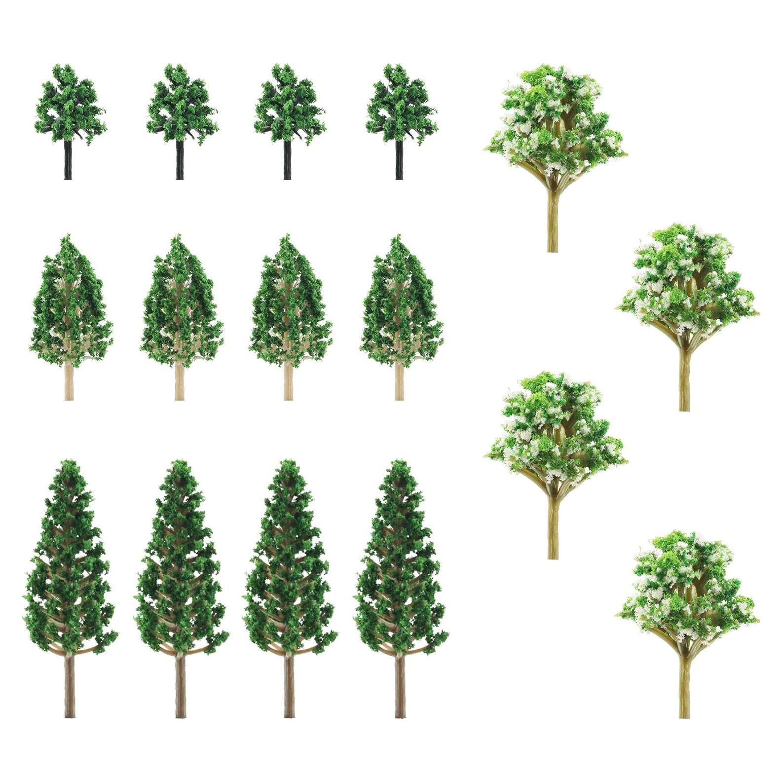 16 Accesorios de Árboles de Modelo KAEZDD para Dioramas
