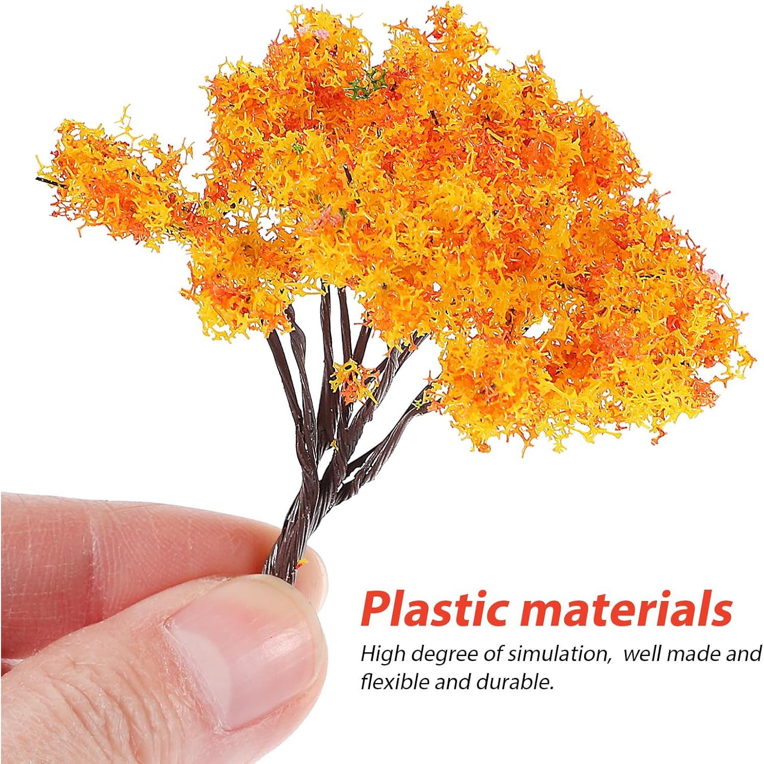 12 Árboles Miniatura IMIKEYA para Manualidades y Paisajes