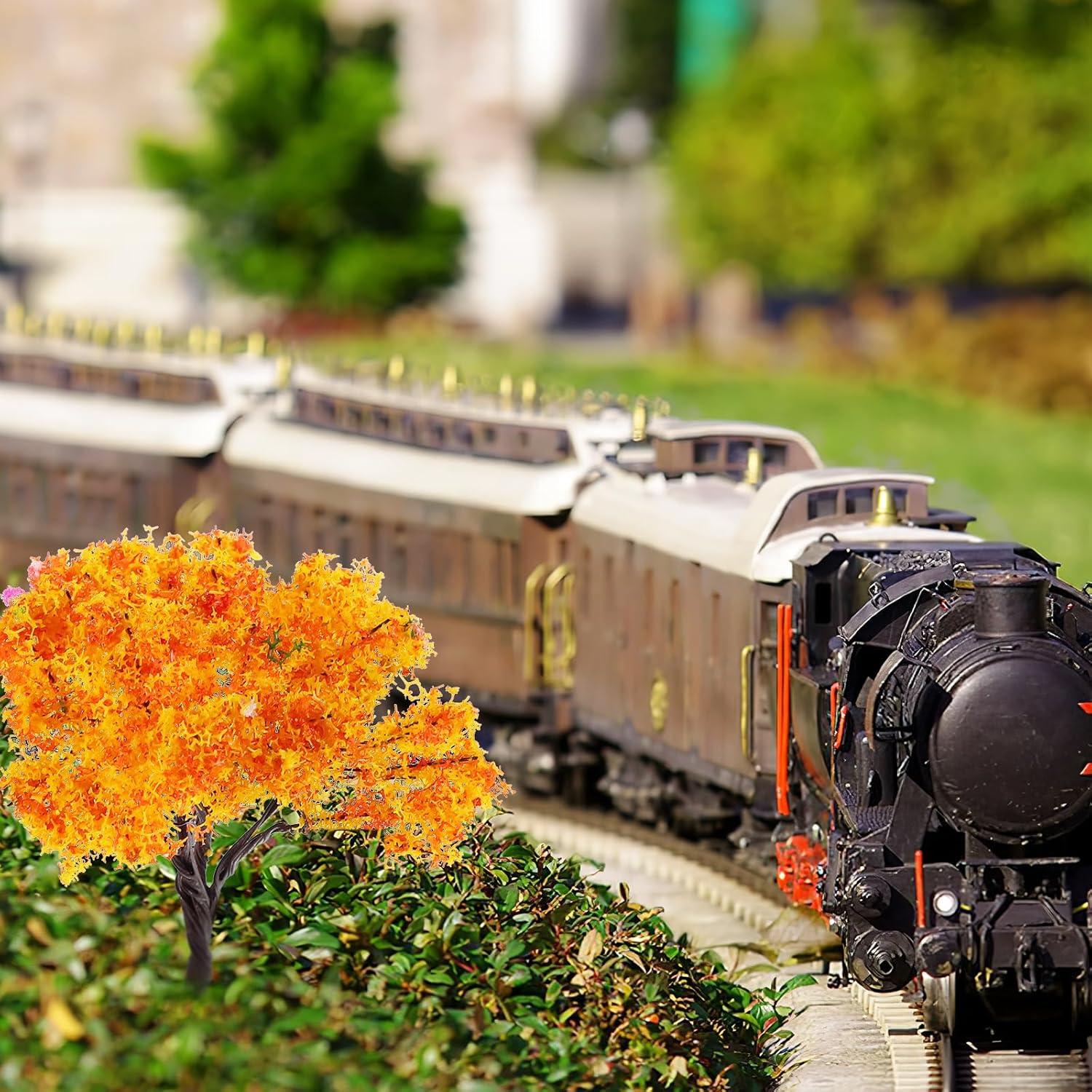 12 Árboles Miniatura IMIKEYA para Manualidades y Paisajes