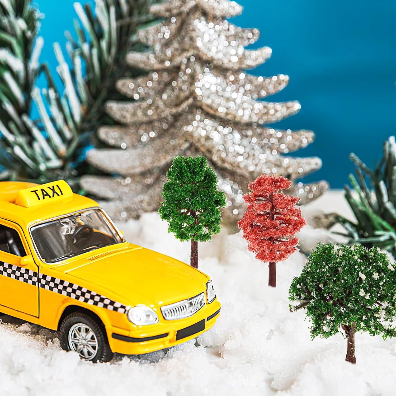 12 Árboles Miniatura IMIKEYA para Manualidades y Paisajes