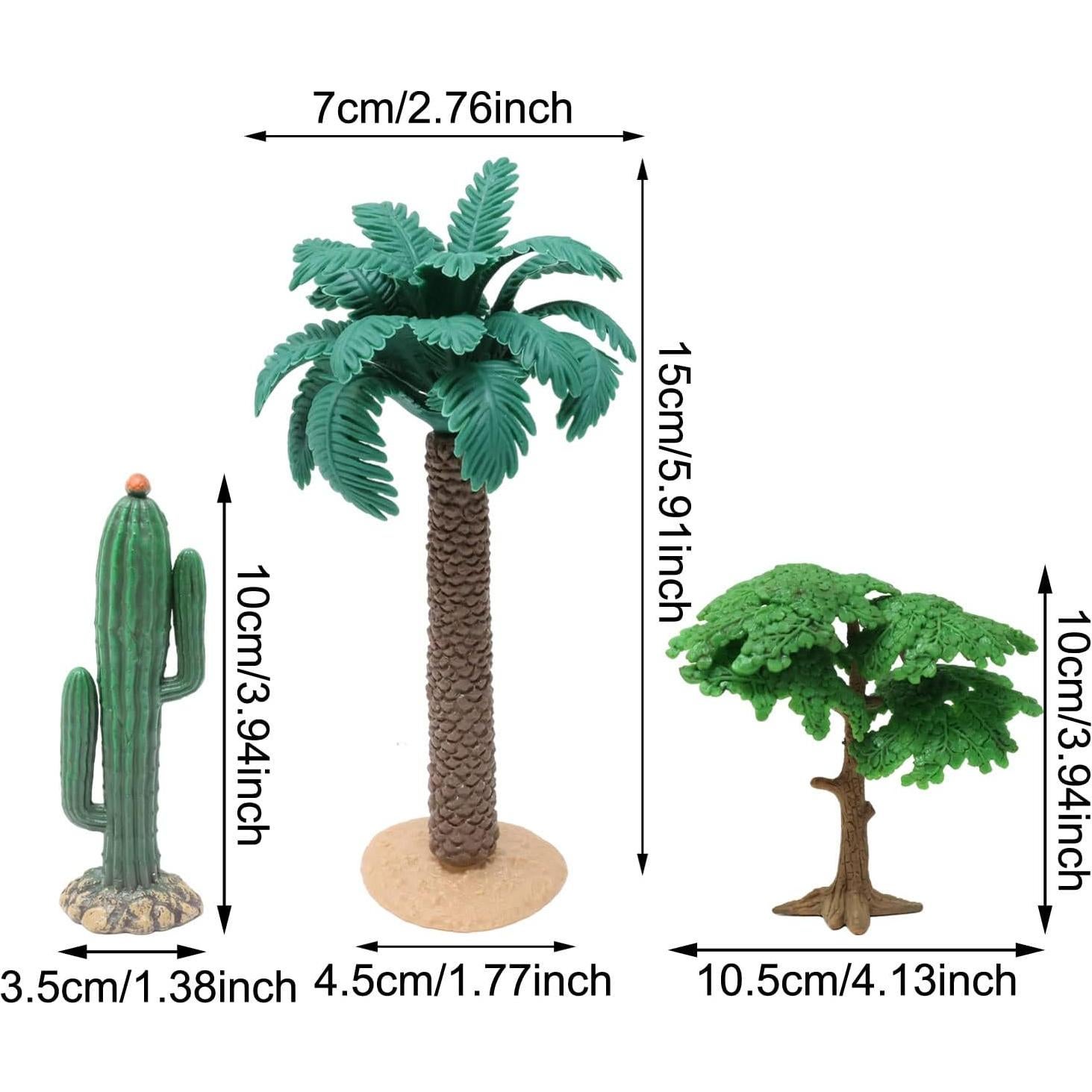 Plantas Miniatura Falsas Honbay - 3PCS Decoración Verde