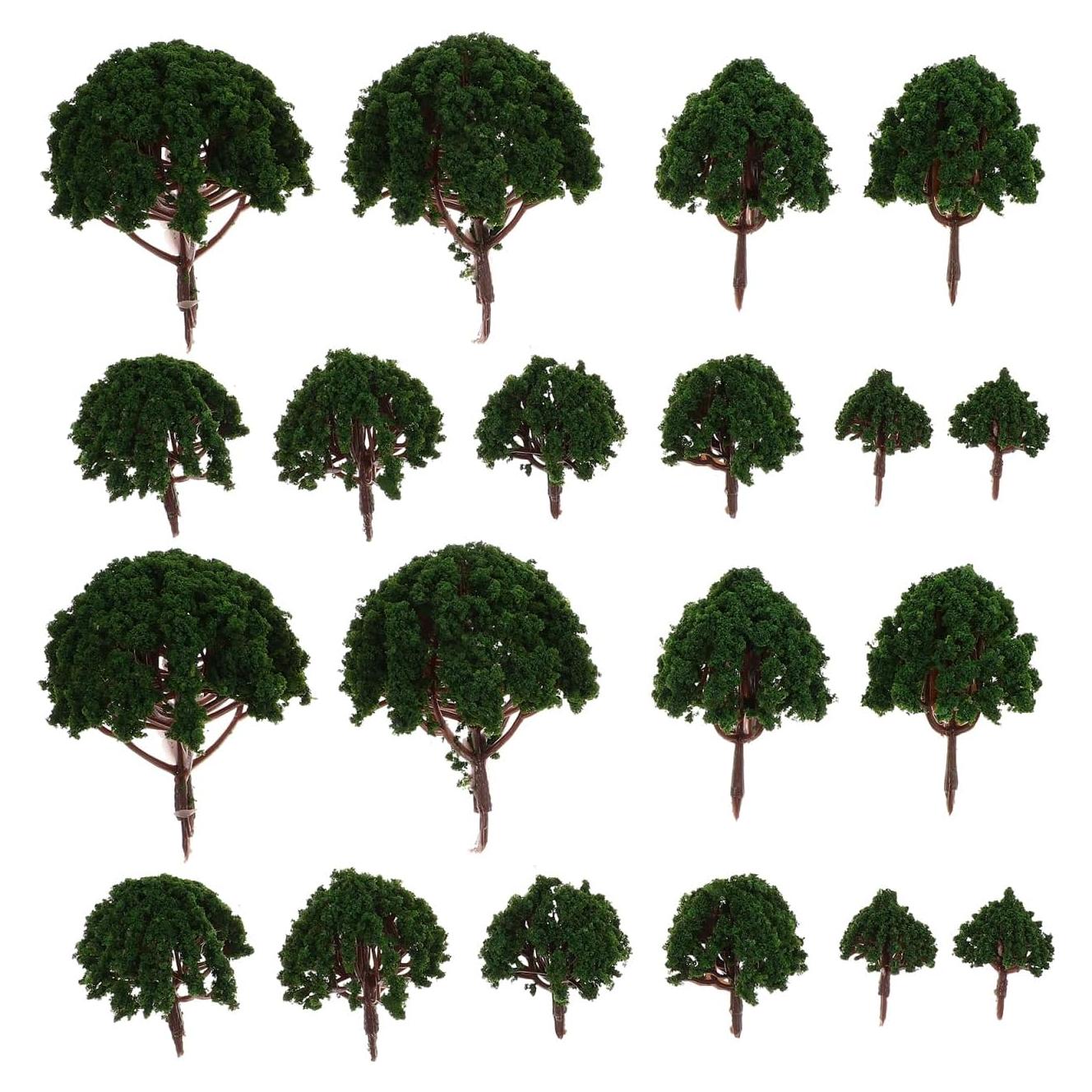 Housoutil Árboles Miniatura para Manualidades 20PCS 3-8cm
