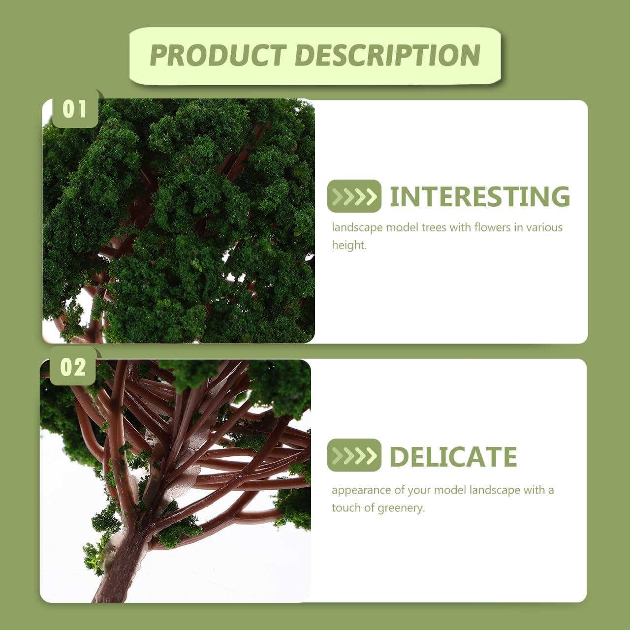 Housoutil Árboles Miniatura para Manualidades 20PCS 3-8cm