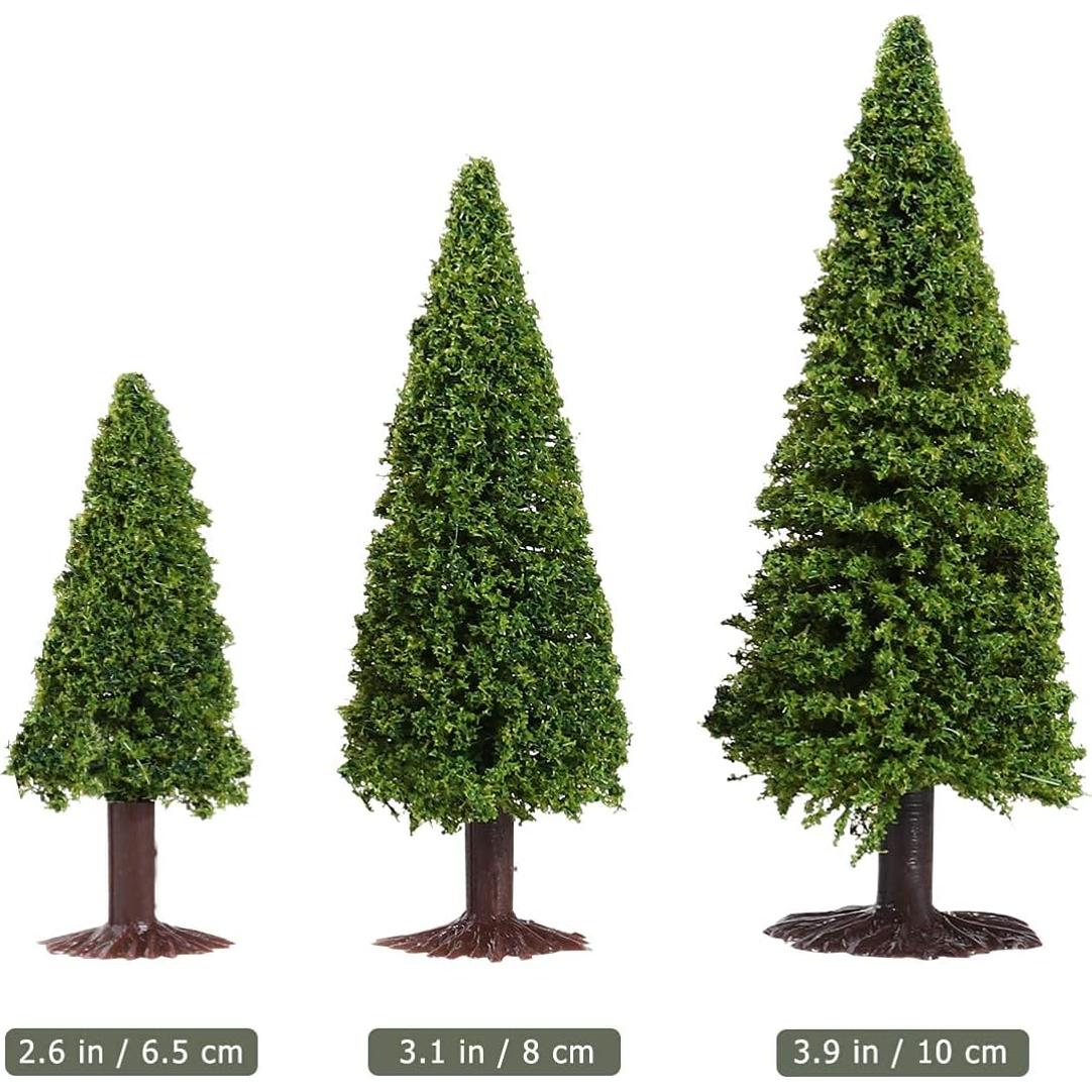 15 Árboles de Cedro Miniatura BESPORTBLE para Paisajes