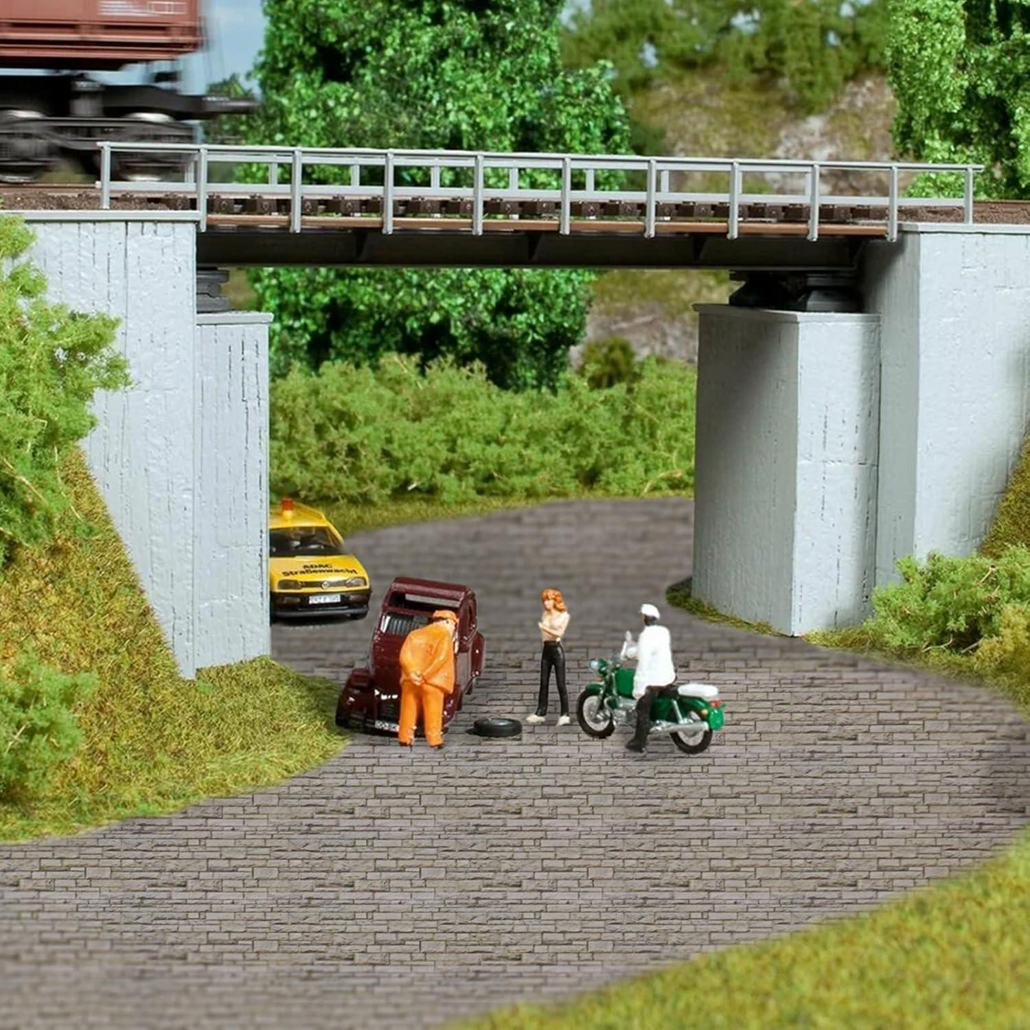 6 Pcs Alfombrillas de Pueblo Warmtree Ladrillo Gris Autoadhesivas