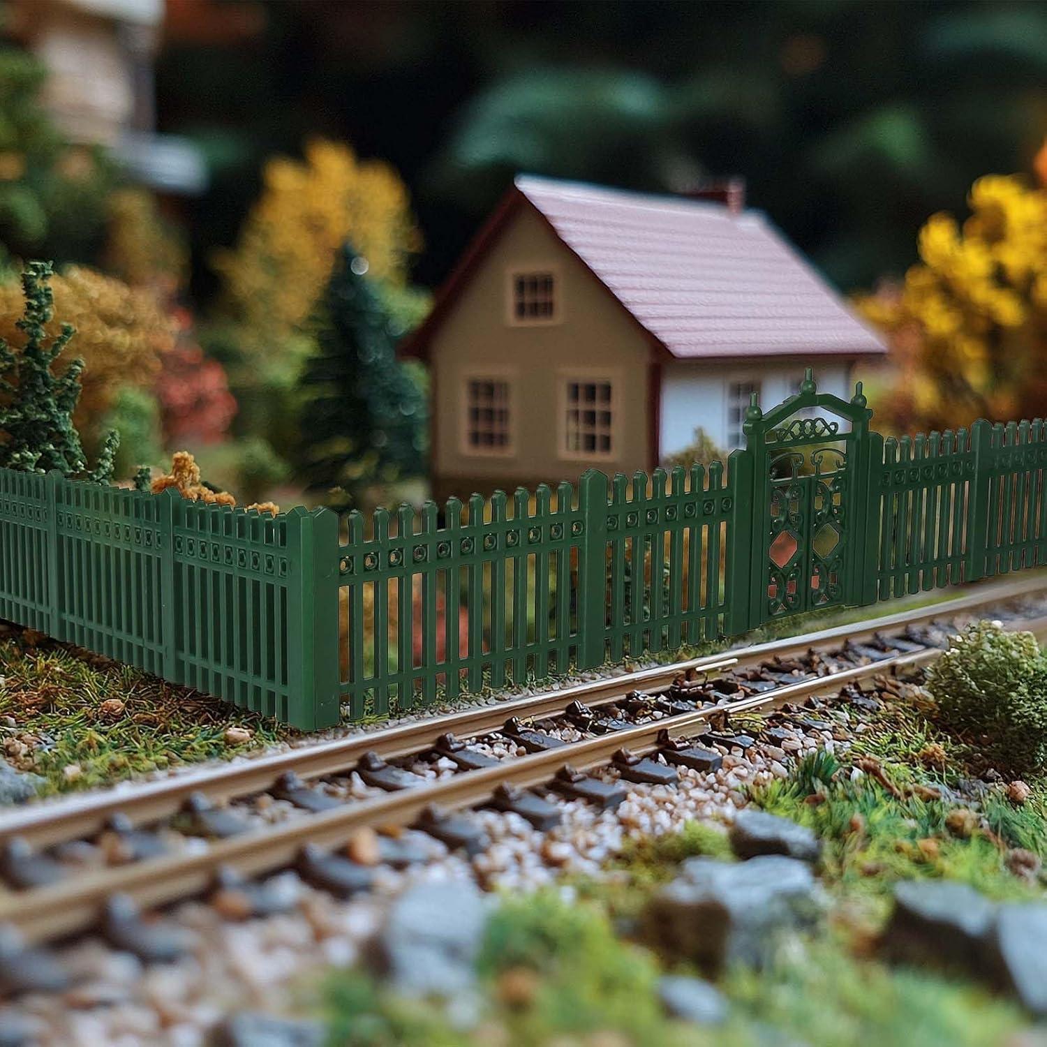 Cercas Modelo Escala O EVEMODEL Tipo A Verde 42.9x7.1cm