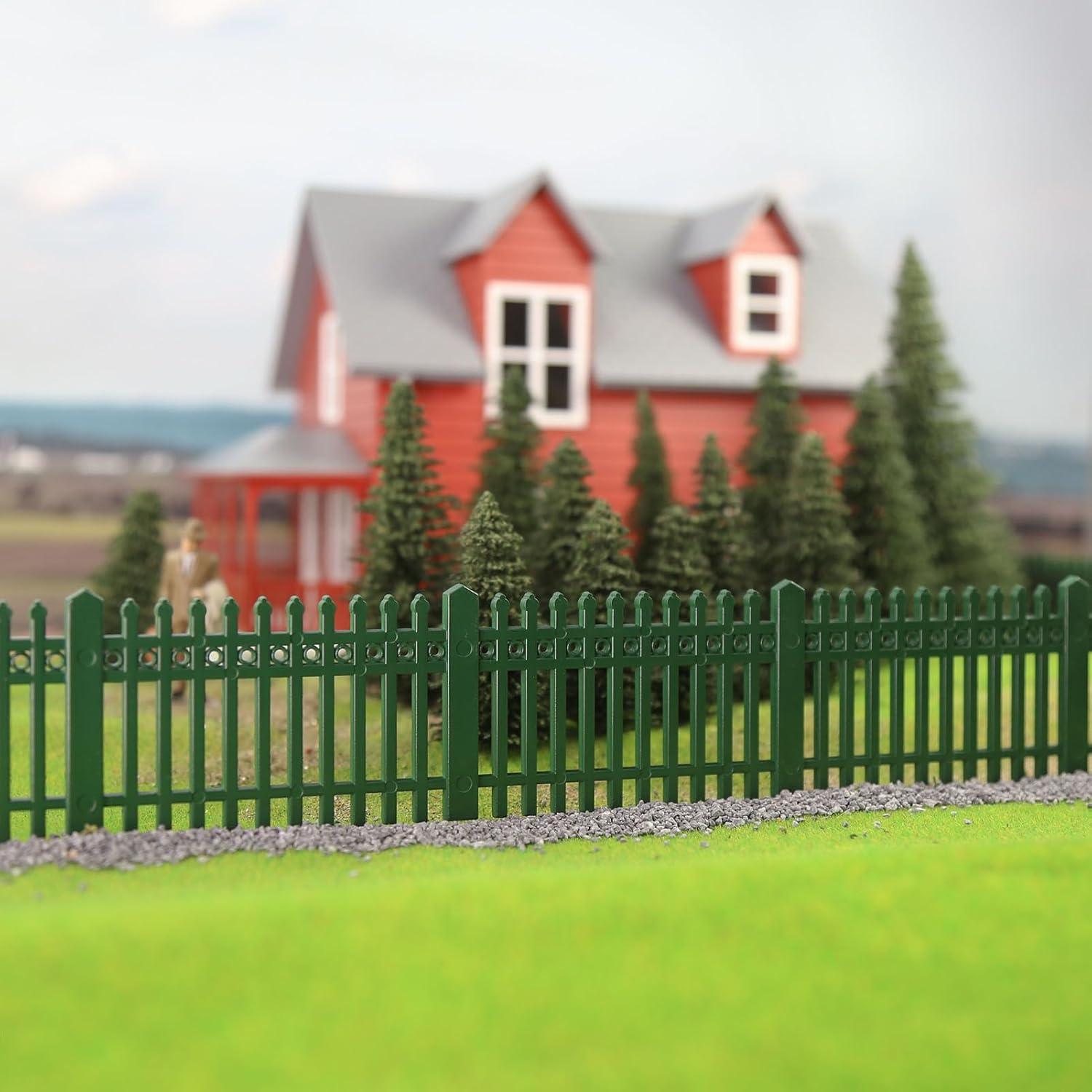 Cercas Modelo Escala O EVEMODEL Tipo A Verde 42.9x7.1cm