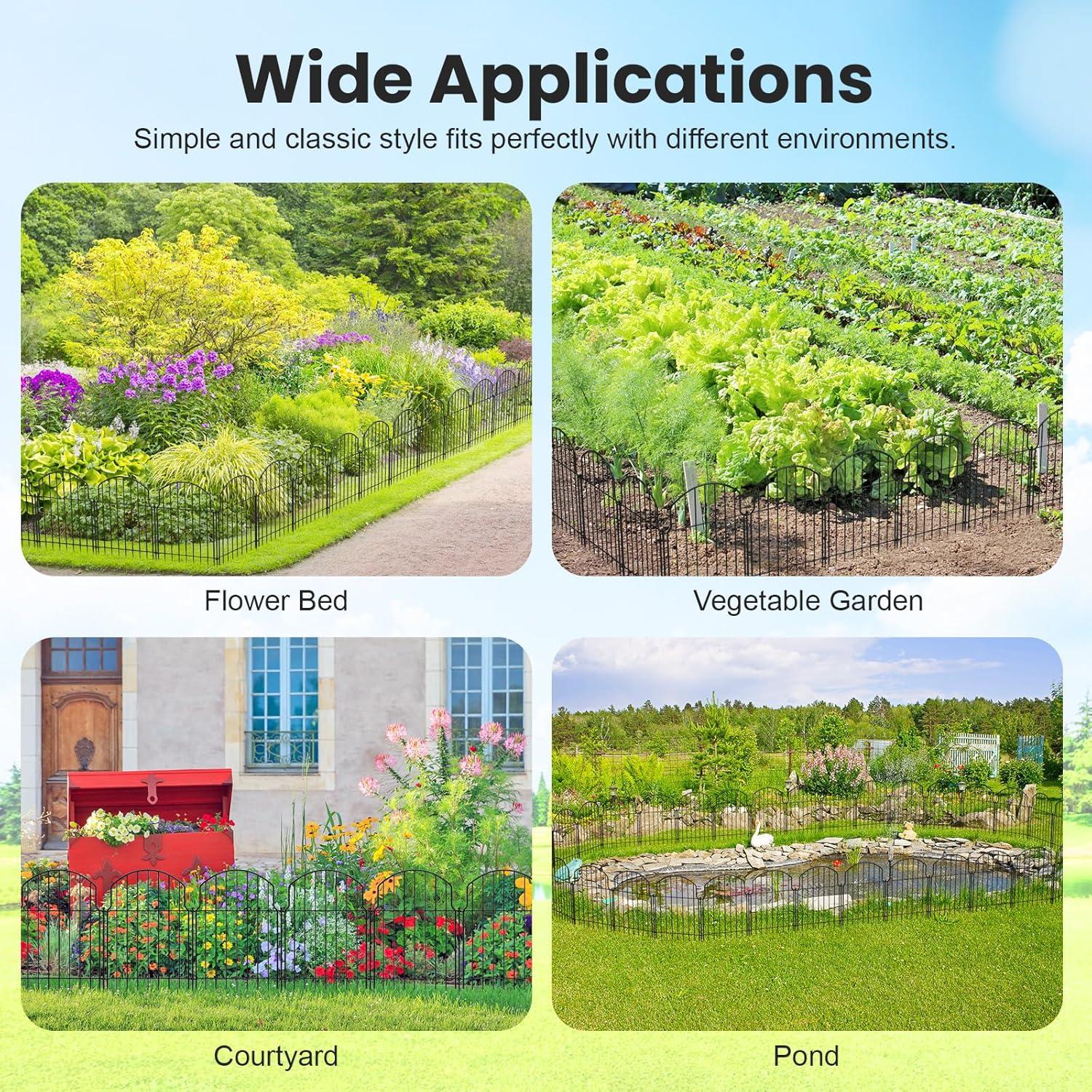 Cerca Decorativa de Metal Tivray 19 Paneles 50.8cm x 6.25m