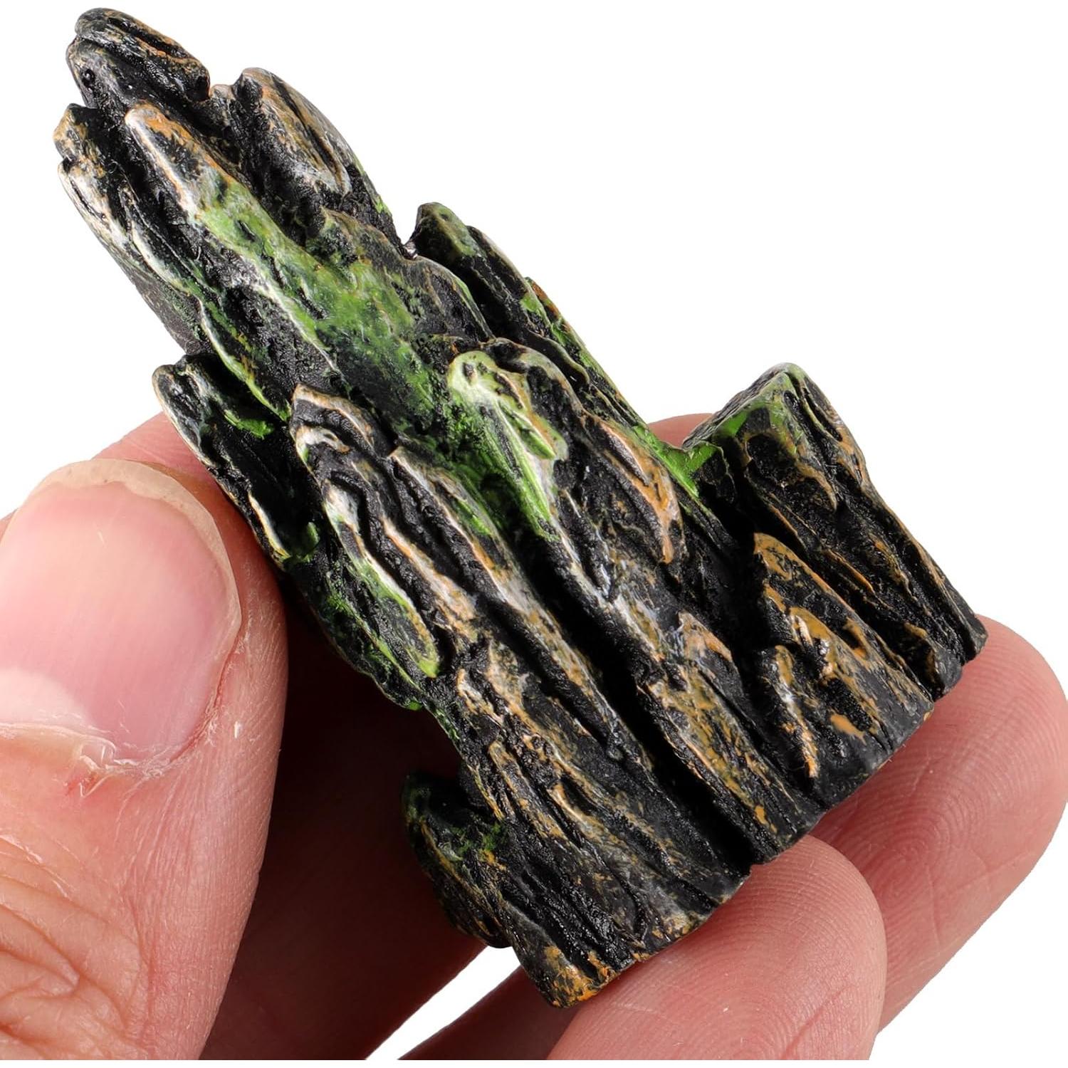 Adornos de Roca de Resina Amosfun para Jardín y Acuario - 8 Piezas