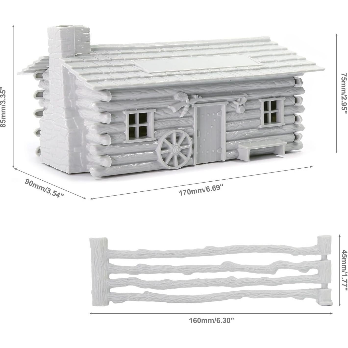 Modelo de Establo de Granja Evemodel JZO02JJ sin Pintar 1:48