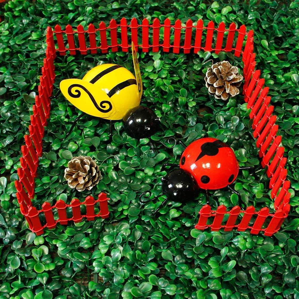 Valla Miniatura de Madera Prsildan 100 cm Roja para Hadas