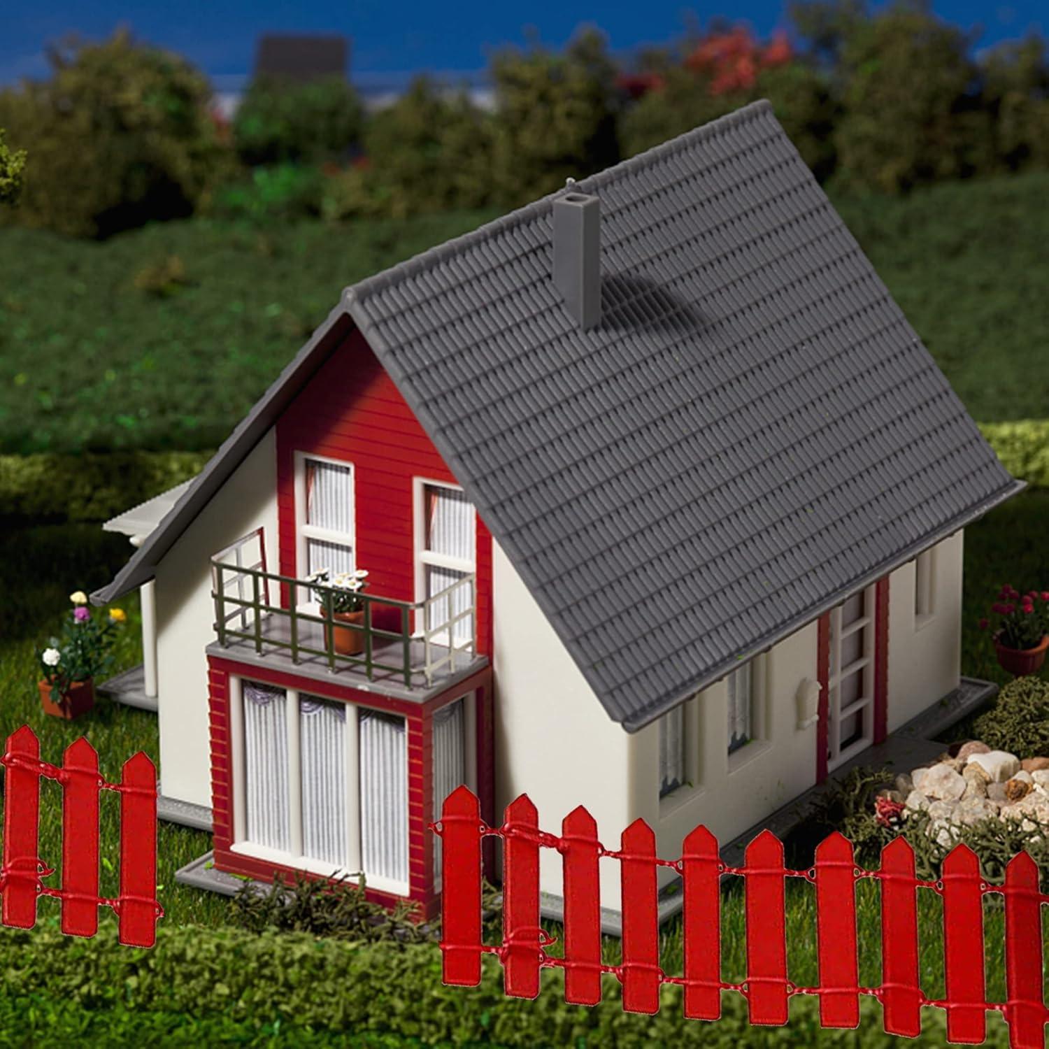 Valla Miniatura de Madera Prsildan 100 cm Roja para Hadas