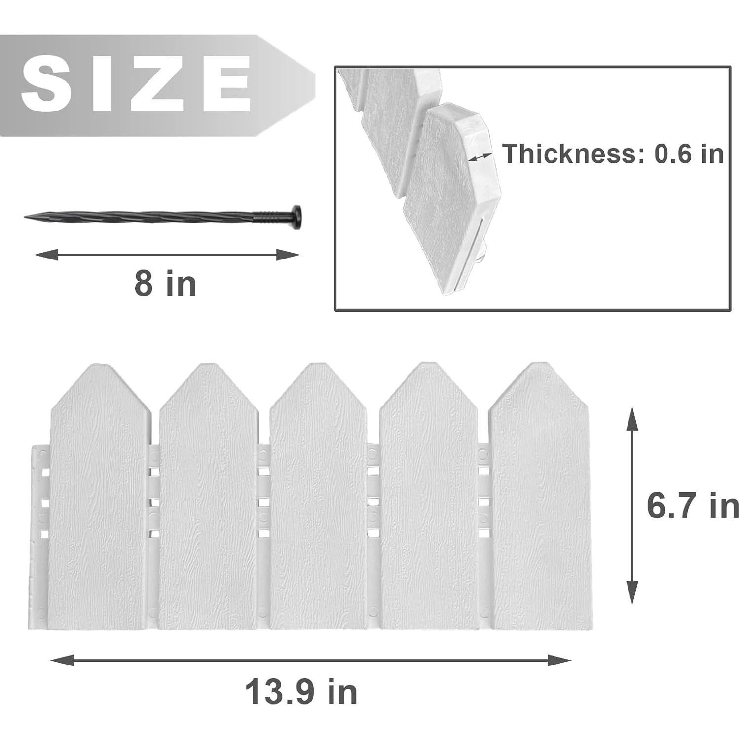 Kit de Bordes de Paisaje 6.7" Alto ARRYNTHEON 4.2m Blanco