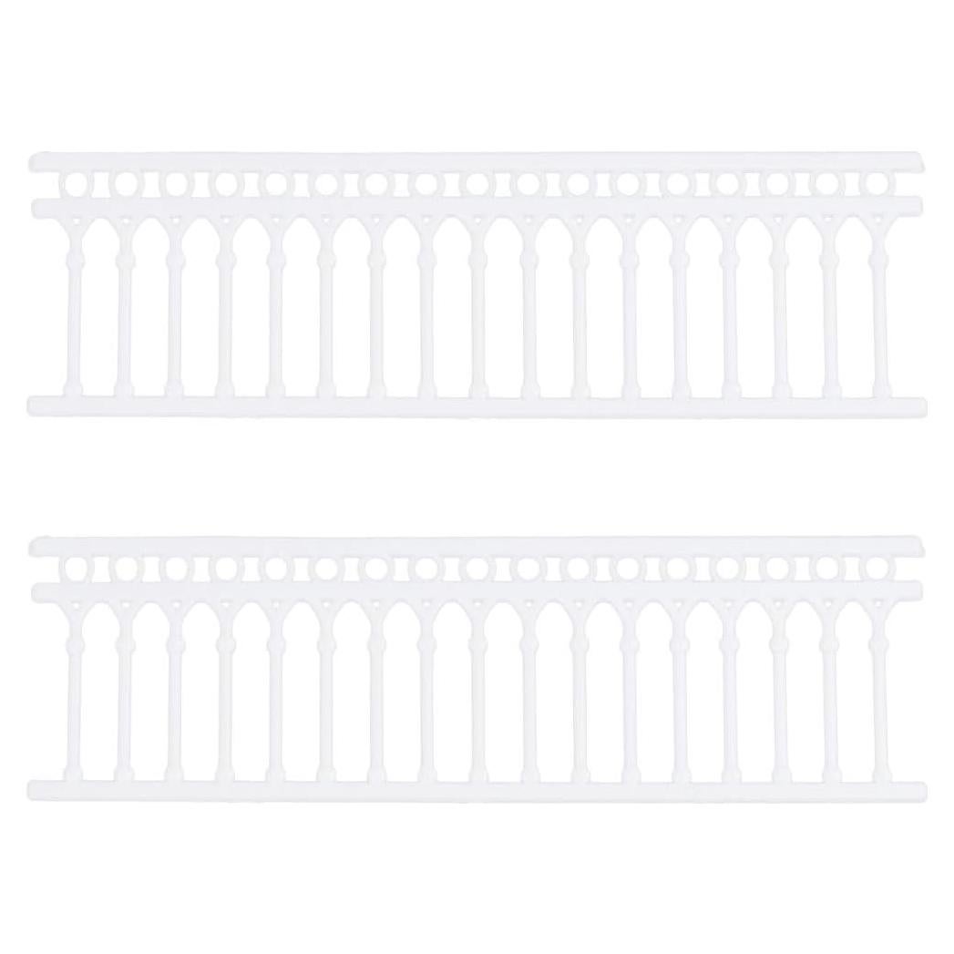 Cerca Miniatura de Jardín Cabilock 100 cm Plástico Blanco