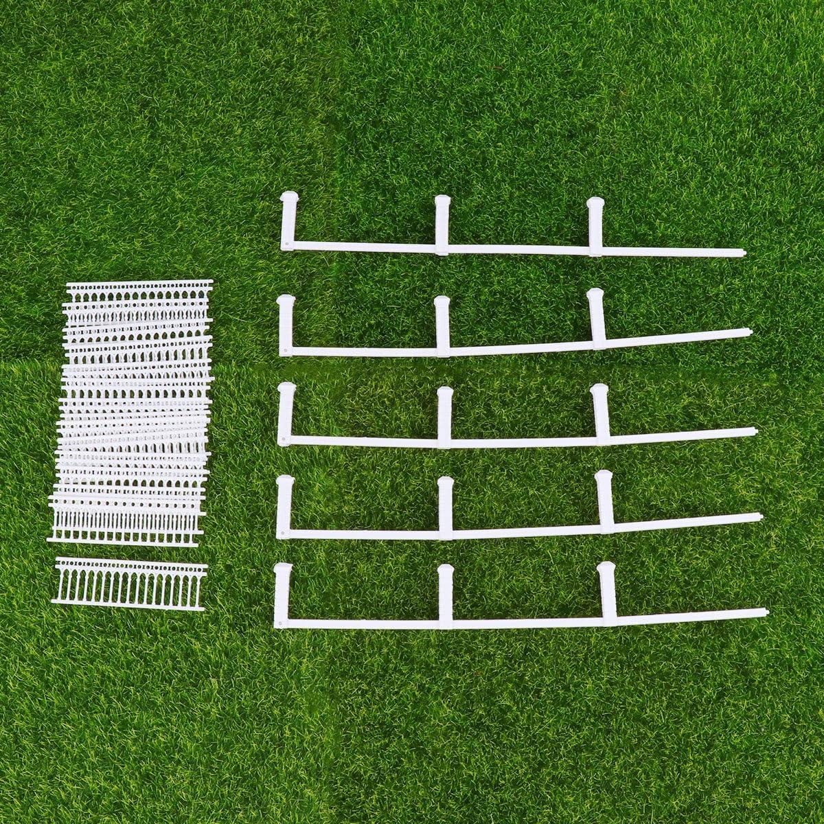 Cerca Miniatura de Jardín Cabilock 100 cm Plástico Blanco