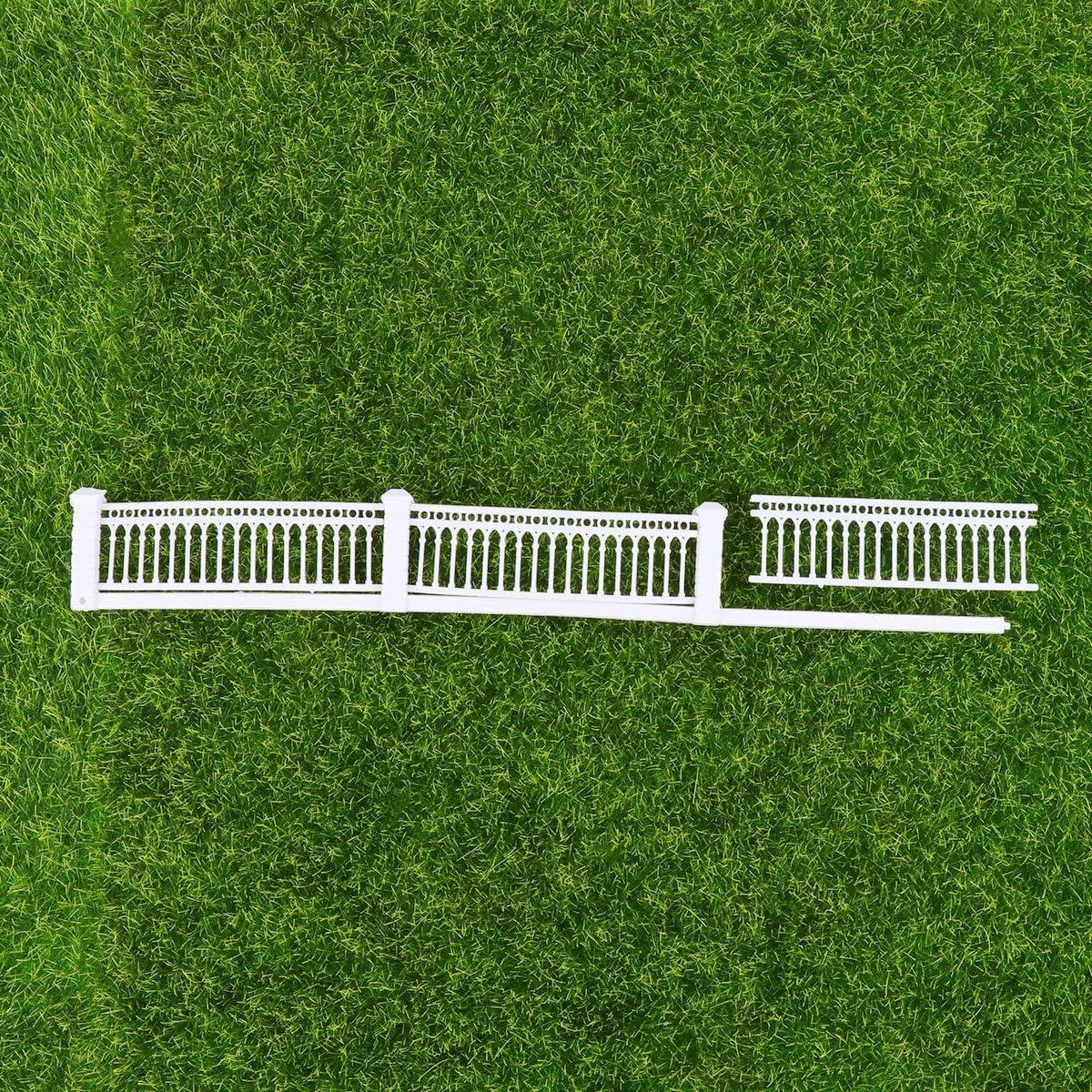 Cerca Miniatura de Jardín Cabilock 100 cm Plástico Blanco