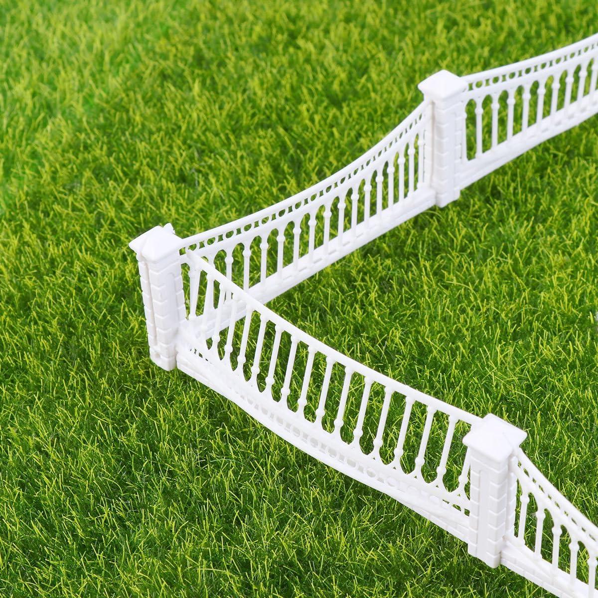 Cerca Miniatura de Jardín Cabilock 100 cm Plástico Blanco