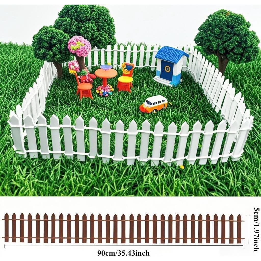 Valla de Jardín de Hadas Miniatura CozyCove 90 cm Blanca