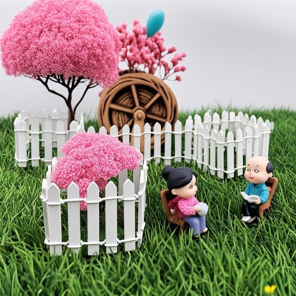 Valla de Jardín de Hadas Miniatura CozyCove 90 cm Blanca