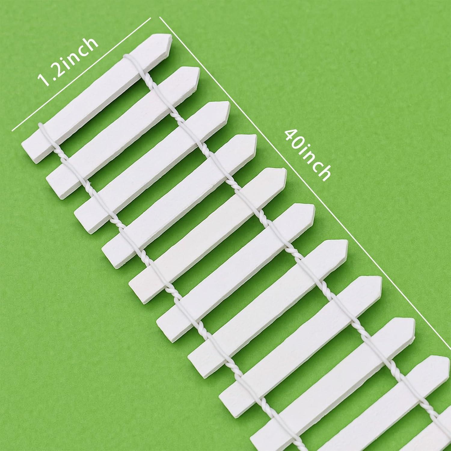 Cerca en Miniatura de Madera GALAOMA para Jardín de Hadas 101.6 cm