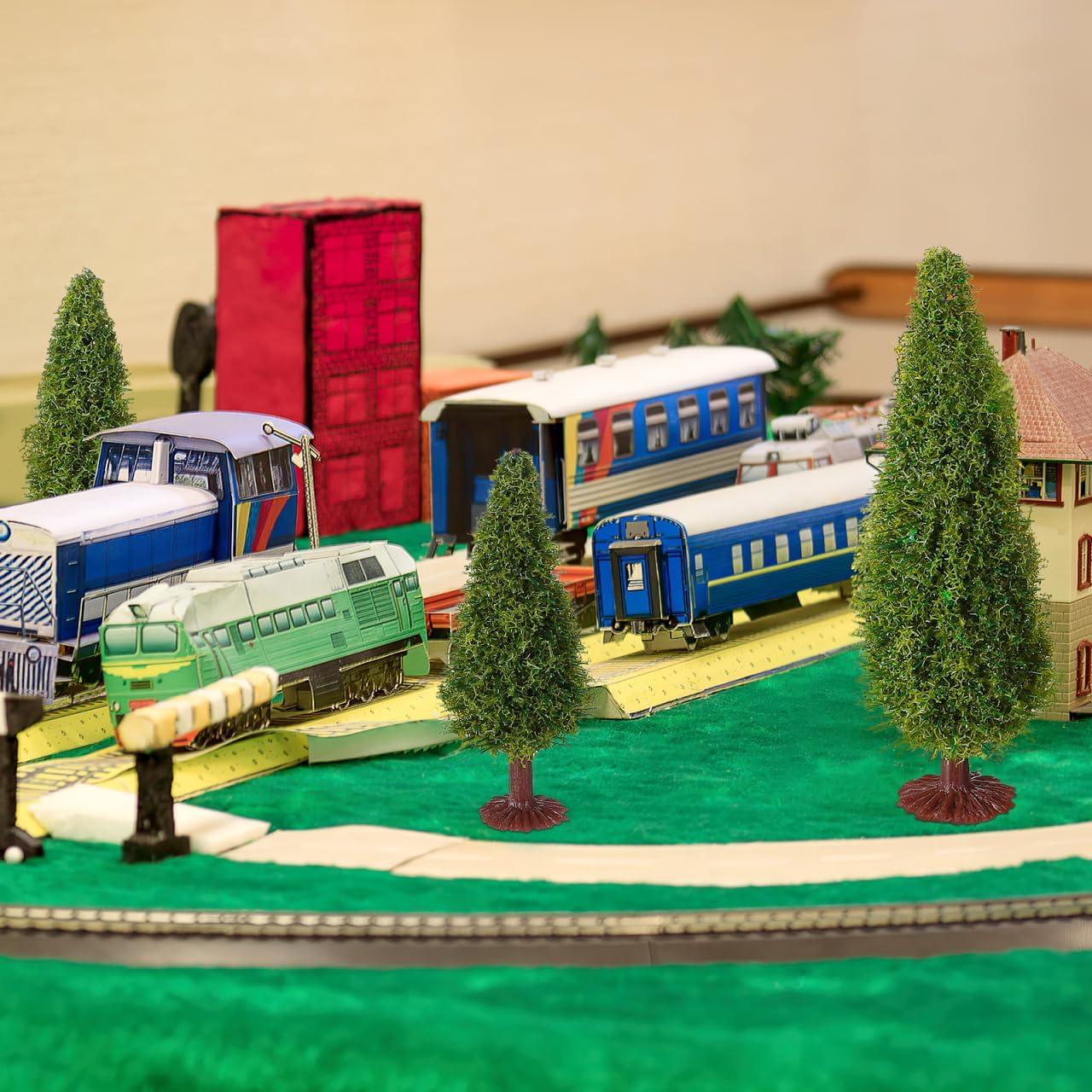 15 Árboles de Cedro en Miniatura FOMIYES para Dioramas 10cm