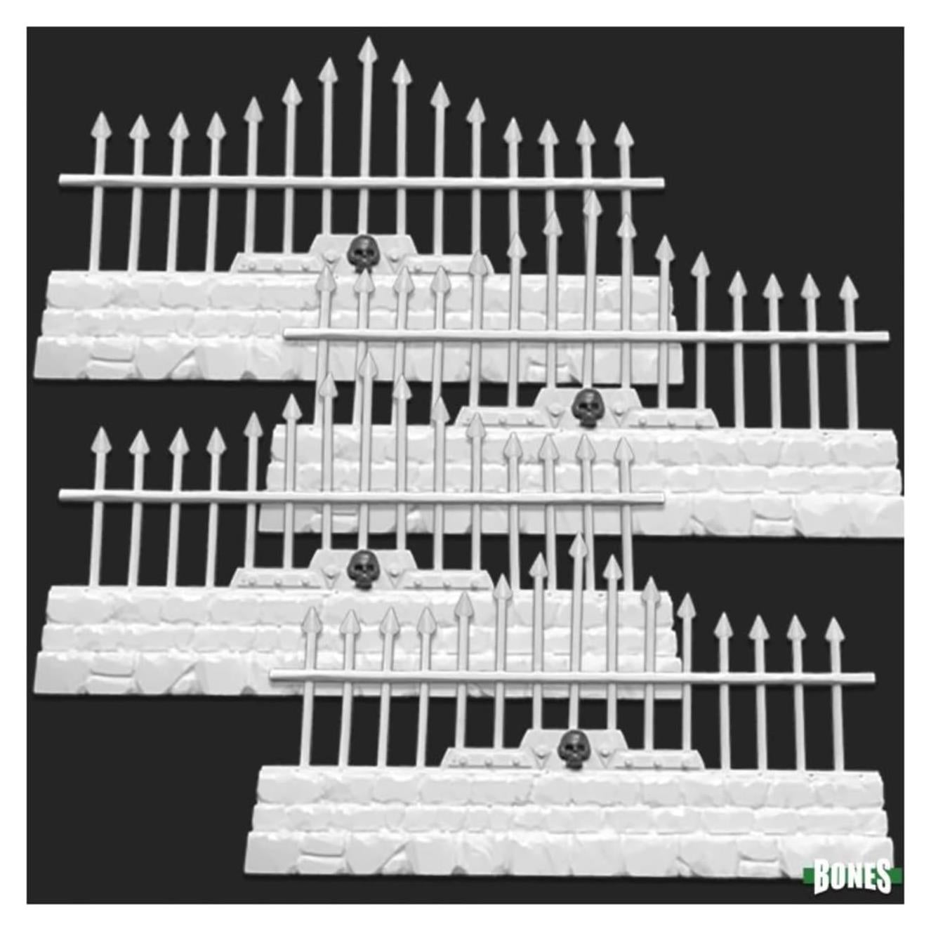 Cercas Largas del Cementerio Miniaturas Reaper 25mm (4 piezas)