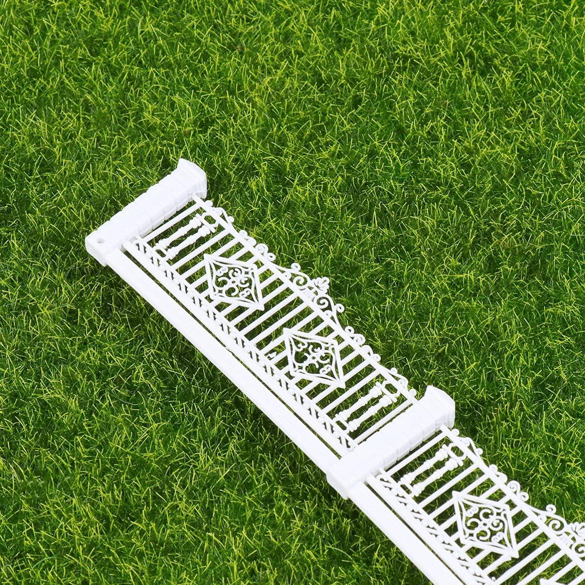 Cerca de Jardín Miniatura Cabilock 1 Metro Plástico Blanco