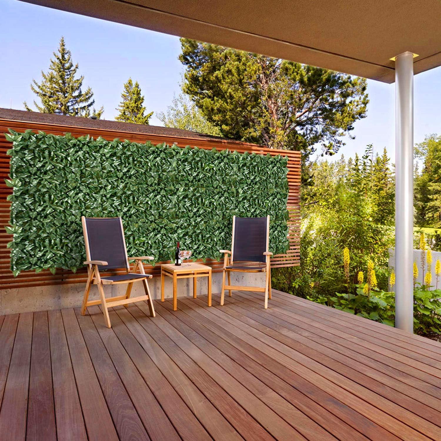 Pantalla de Privacidad E&K 99x297 cm Hojas Artificiales