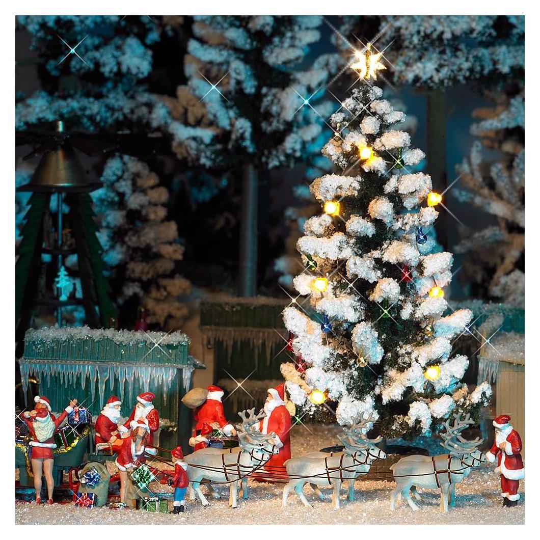 Árbol de Navidad Iluminado Busch 5411 para Dioramas Escala HO