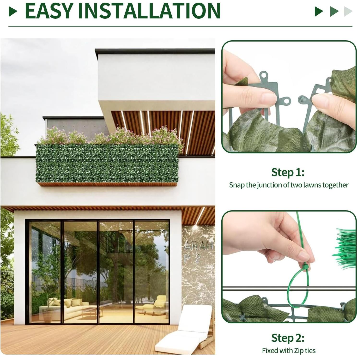 Pantalla de Privacidad Hiedra Artificial Skloopearg 150x300cm