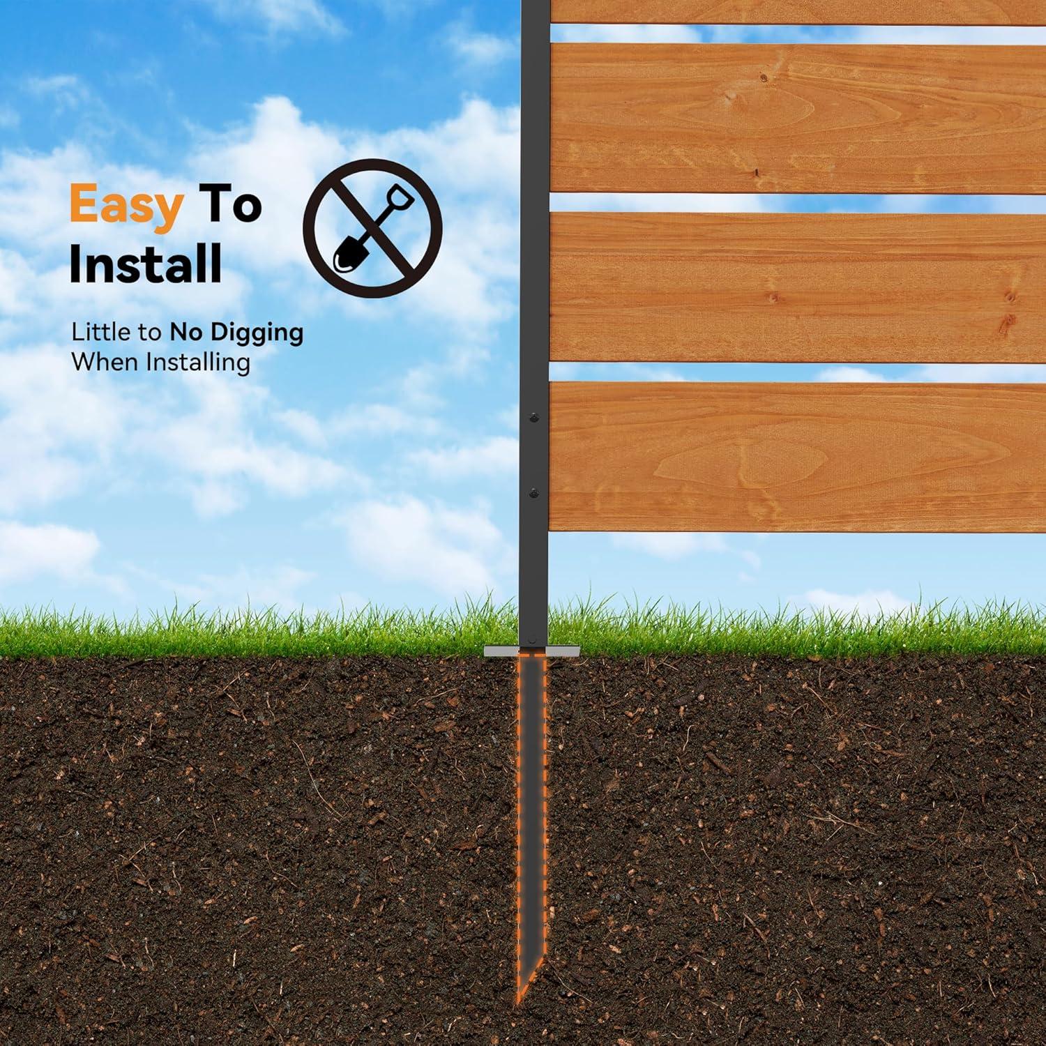 Pantalla de Privacidad de Madera Cedro 1 Panel 1.82 m x 0.98 m