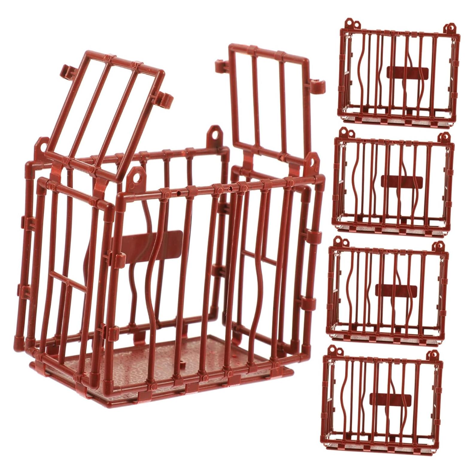 5 Piezas Jaulas Miniatura Decorativas Vaguelly 9.5x8x5.5cm