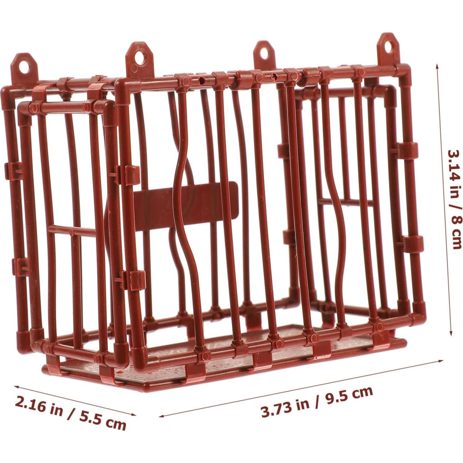 5 Piezas Jaulas Miniatura Decorativas Vaguelly 9.5x8x5.5cm