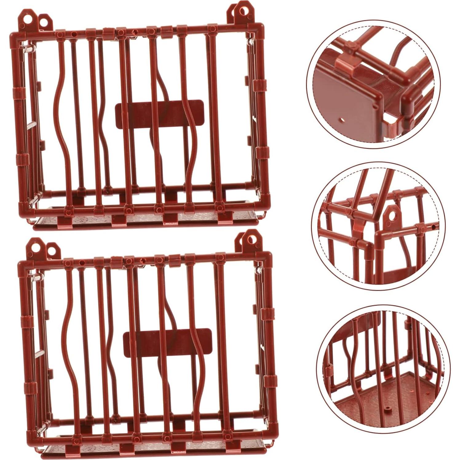 5 Piezas Jaulas Miniatura Decorativas Vaguelly 9.5x8x5.5cm