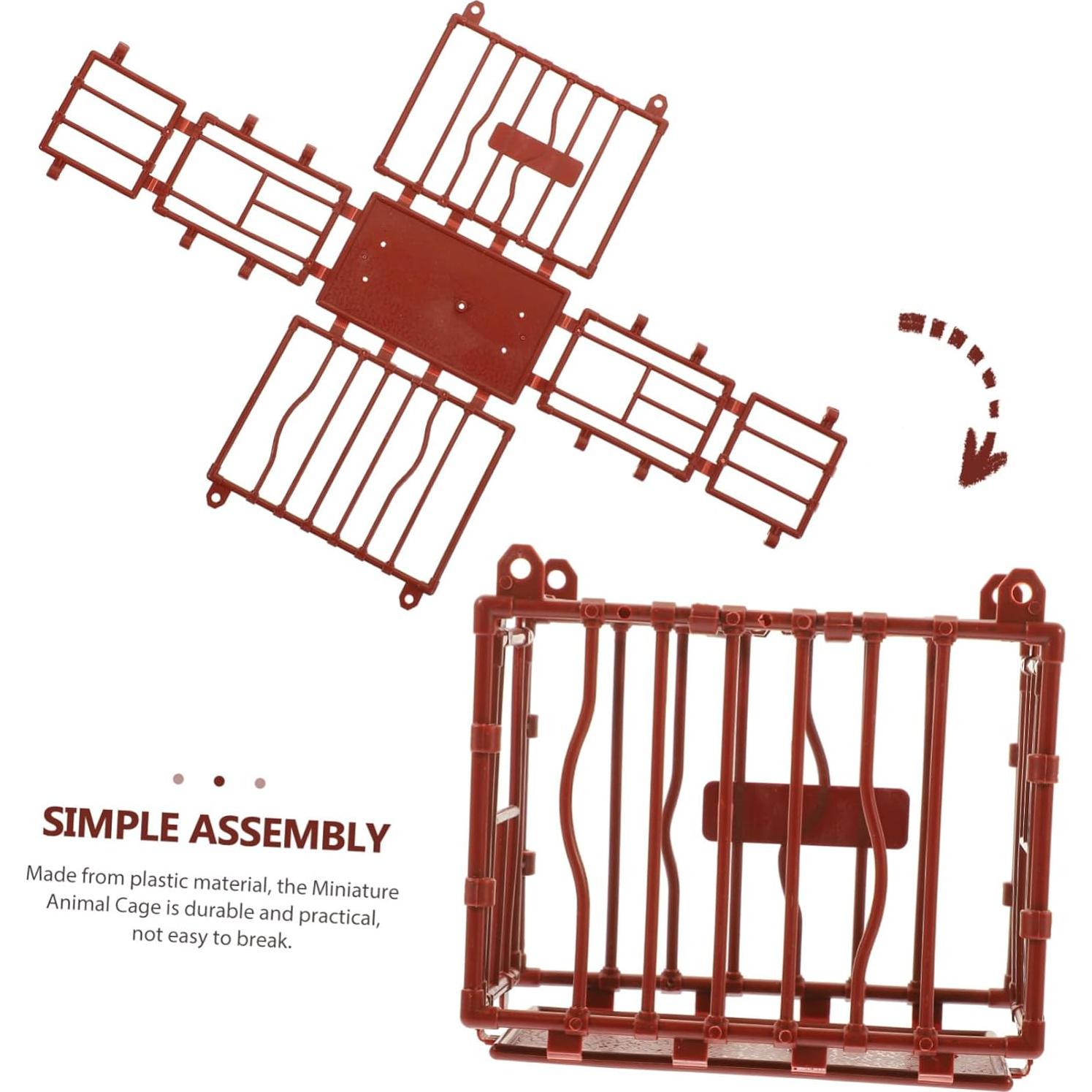 5 Piezas Jaulas Miniatura Decorativas Vaguelly 9.5x8x5.5cm
