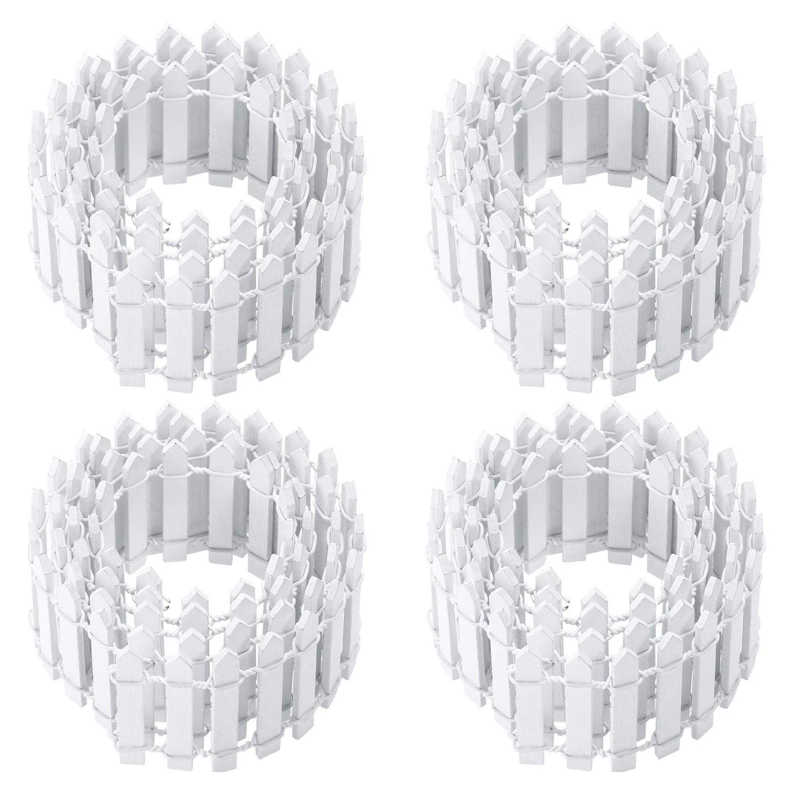 Cerca de Hadas Miniatura Chinco 4 Piezas 90x5 cm Blanca