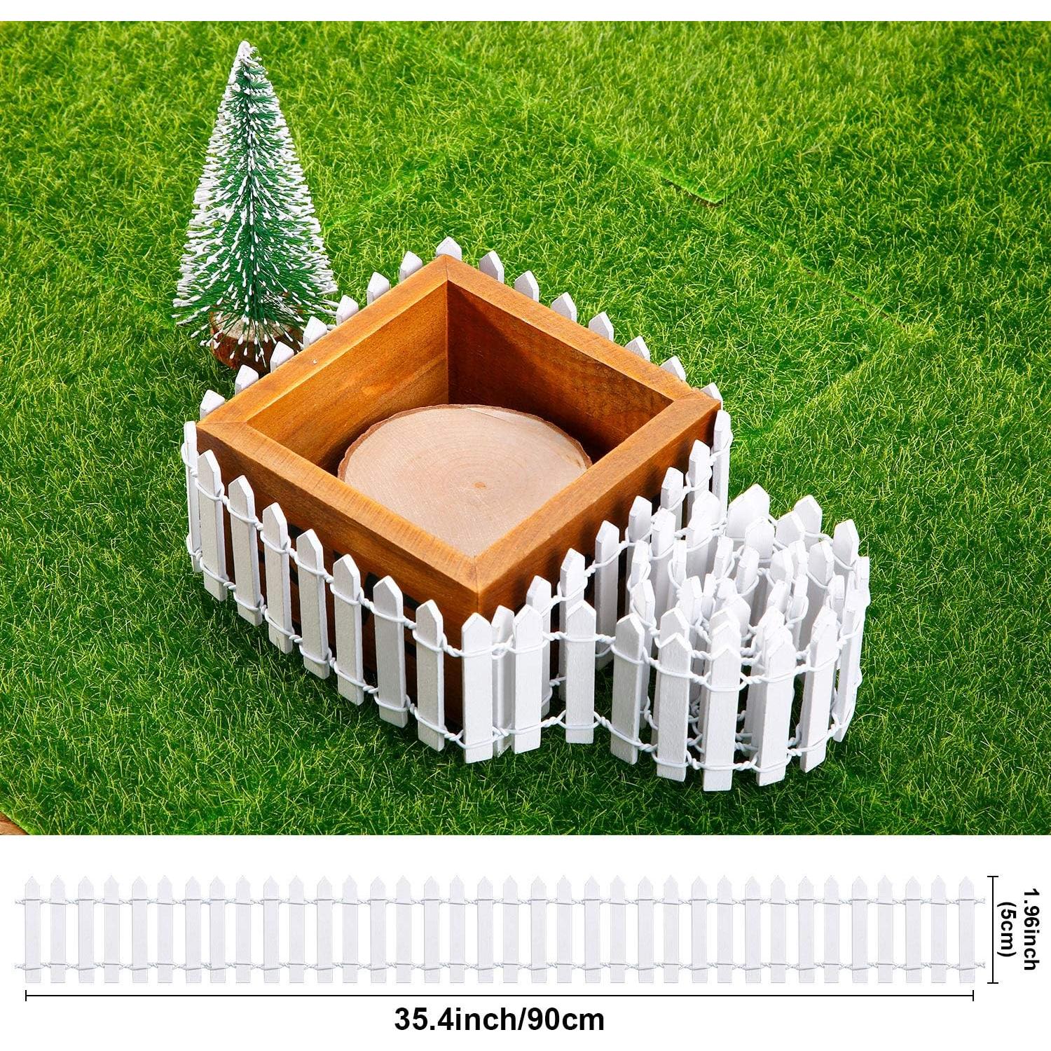 Cerca de Hadas Miniatura Chinco 4 Piezas 90x5 cm Blanca