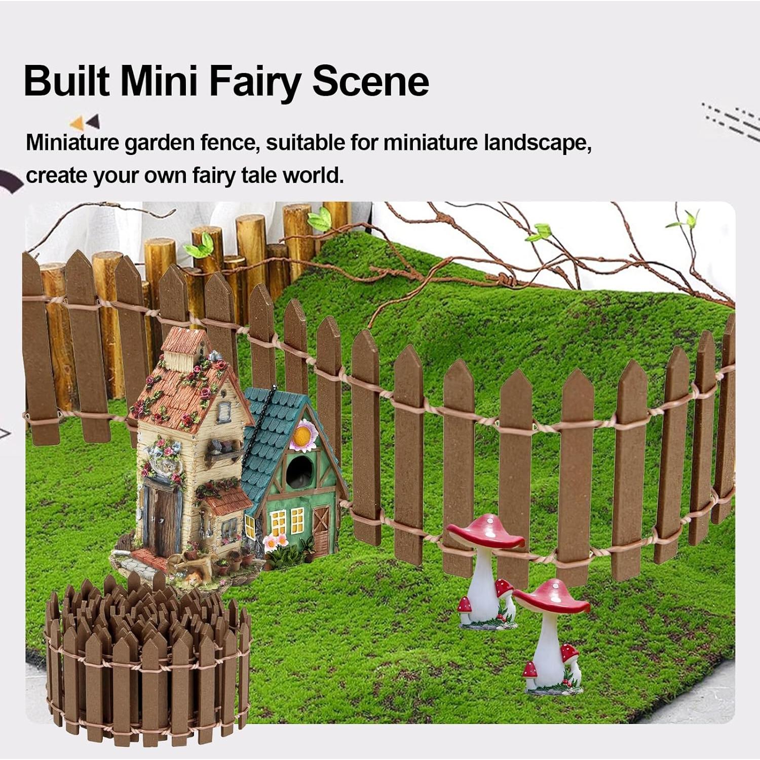 Cerca de Jardín de Hadas en Miniatura YFANITI - 2 Piezas 89 cm