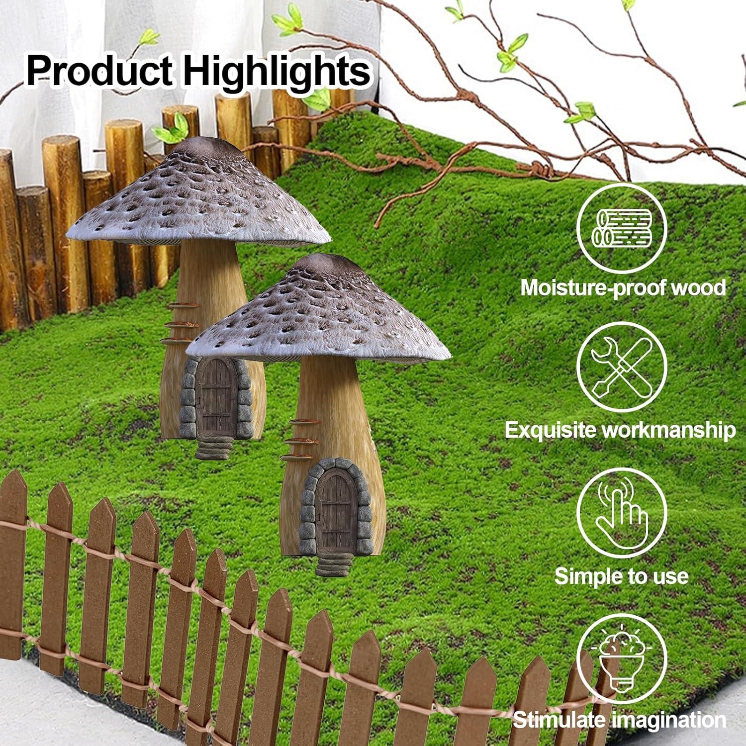 Cerca de Jardín de Hadas en Miniatura YFANITI - 2 Piezas 89 cm