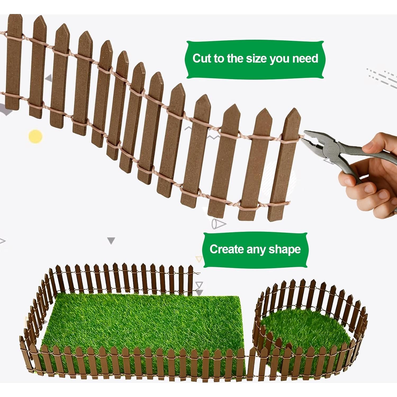 Cerca de Jardín de Hadas en Miniatura YFANITI - 2 Piezas 89 cm