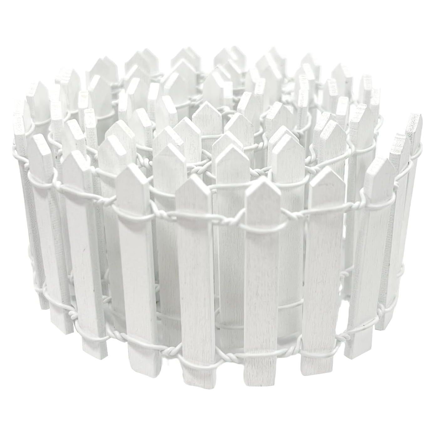 Mini Cerca de Jardín de Hadas XFGSYXS 90x5 cm Blanca